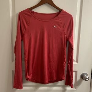 Under Armour dark red long sleeve top